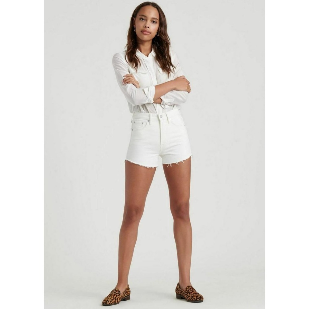 Lucky Brand women jean shorts 7WD11488 CWFR/110 Pins white sz 2 / 26 $59.50
